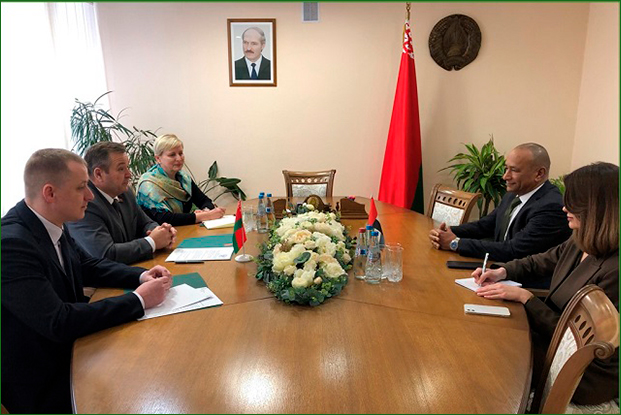 Министр провел встречу с Чрезвычайным и Полномочным Послом Объединенных Арабских Эмиратов в Республике Беларусь