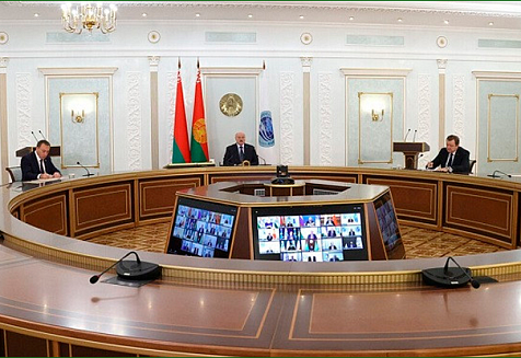 Выступление Президента Беларуси Александра Лукашенко на заседании Совета глав государств Шанхайской организации сотрудничества в формате видеоконференции